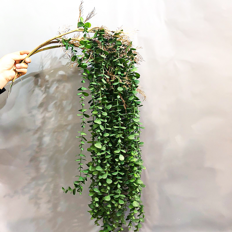 String Of Pearls Plant - 104cm 가짜 유칼립투스 등나무 인공 식물