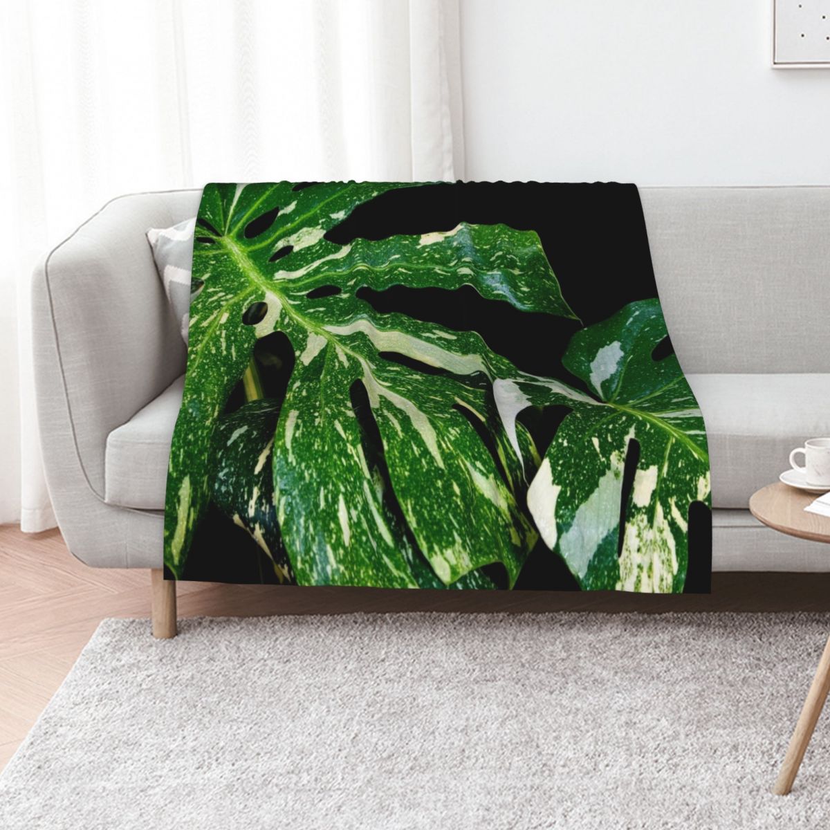 Monstera Thai Constellation - 몬스테라 타이 별자리 무늬 담요, 아기용