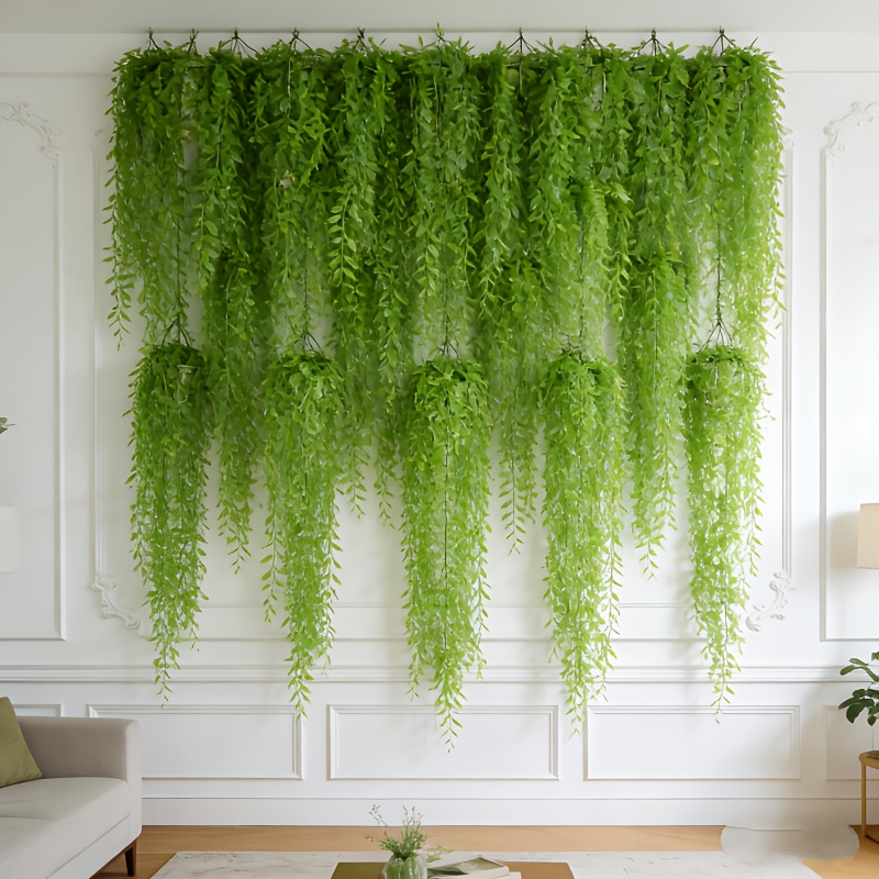 String Of Pearls Plant - 10팩 스프링 인조 행잉 유칼립투스 아이비