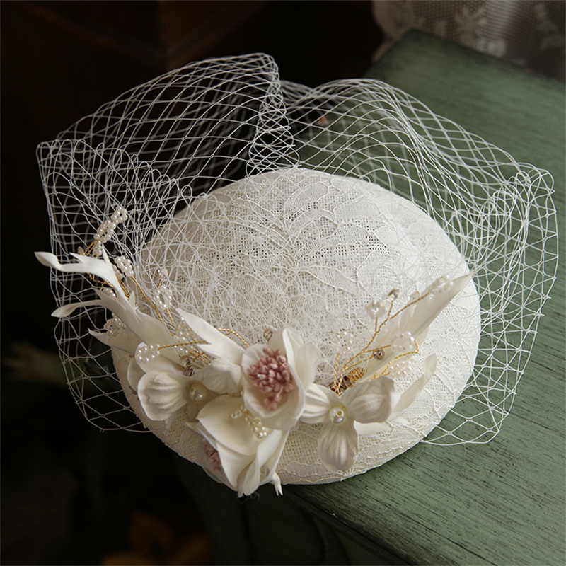 진주 꽃 신부 모자, 베일 짧은 메쉬 웨딩 모자, 신부 - String Of Pearls Plant 리뷰 및 가격