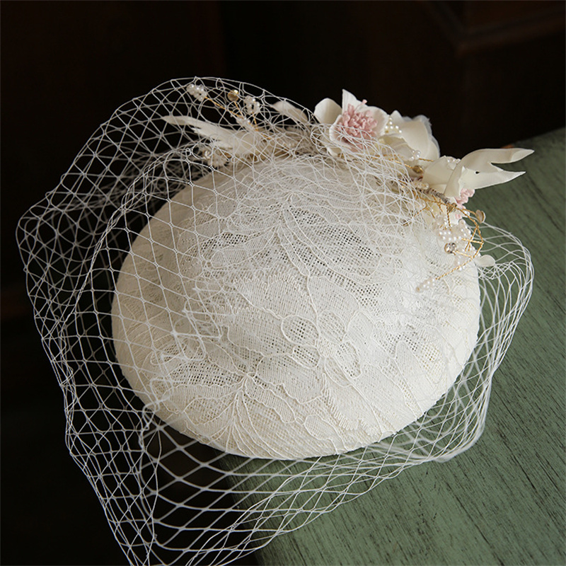 진주 꽃 신부 모자, 베일 짧은 메쉬 웨딩 모자, 신부 - String Of Pearls Plant 리뷰 및 가격