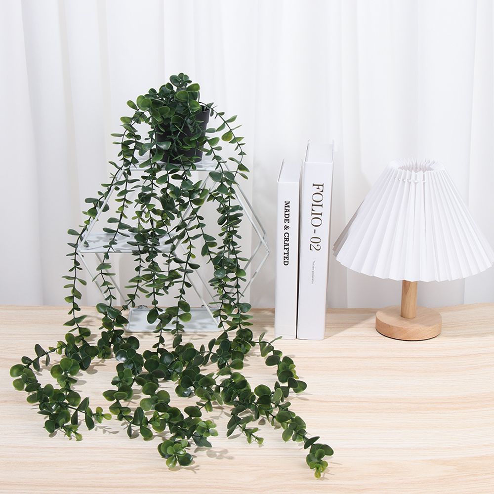 냄비와 인공 매달려 식물 가짜 식물 매달려 덩굴 선반  - String Of Pearls Plant 리뷰 및 가격