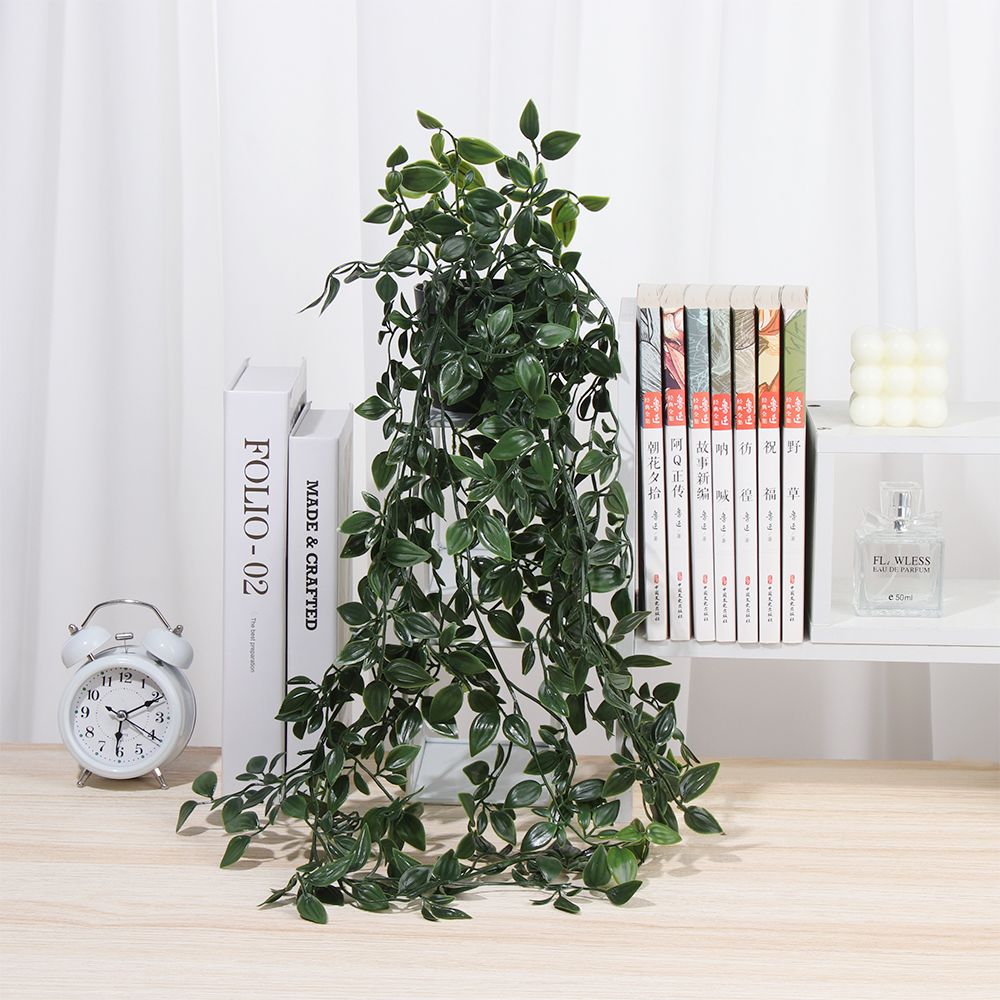 냄비와 인공 매달려 식물 가짜 식물 매달려 덩굴 선반  - String Of Pearls Plant 리뷰 및 가격