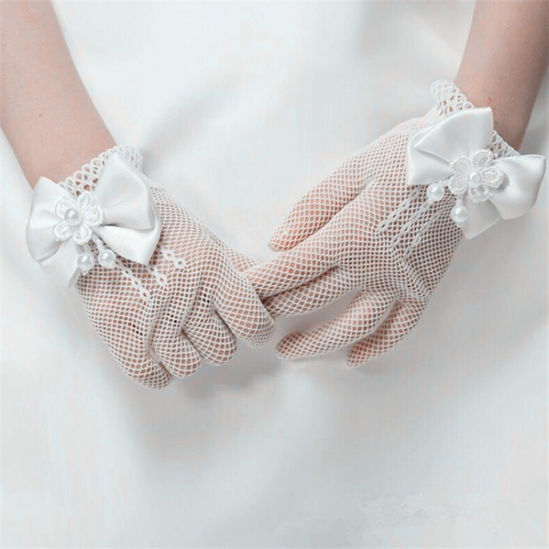 어린이 레이스 진주 망사 장갑 성찬식 꽃 소녀 파티 장 - String Of Pearls Plant 리뷰 및 가격