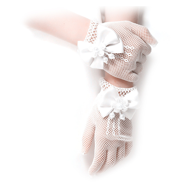 어린이 레이스 진주 망사 장갑 성찬식 꽃 소녀 파티 장 - String Of Pearls Plant 리뷰 및 가격