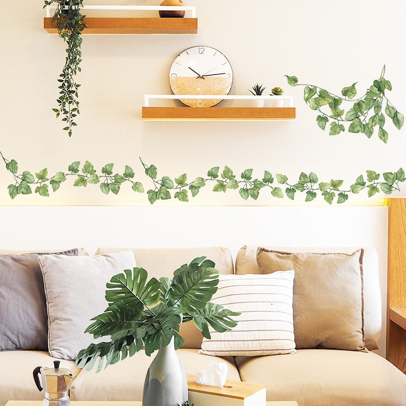 1pcs 작은 신선한 녹색 잎 침실 거실 현관 홈 벽  - Monstera Thai Constellation 리뷰 및 가격